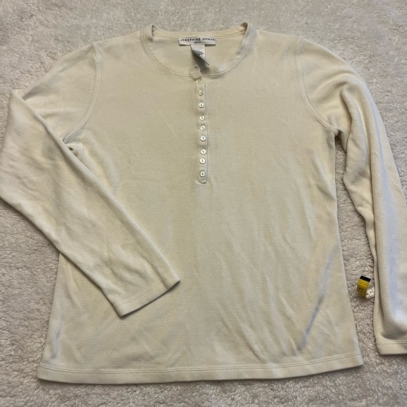 Josephine Chaus Sport Button Long Sleeve - Picture 1 of 7